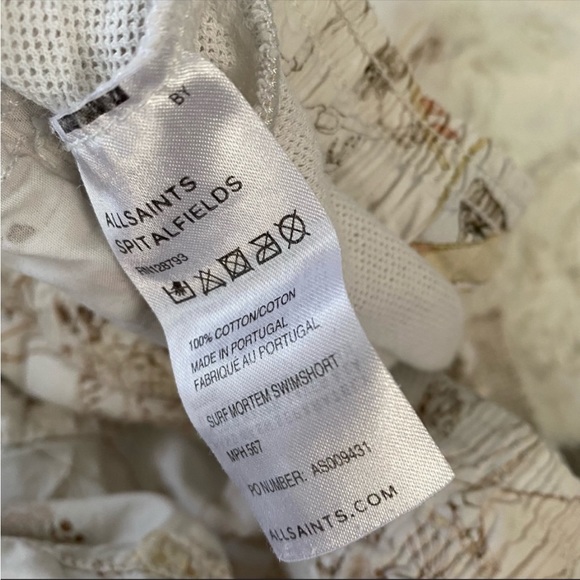 All Saints Skeleton Surf Mortem Board Shorts Med. - Picture 2 of 7